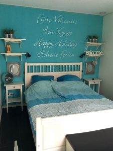 Bed bij zomerhuisje Quo Ferar