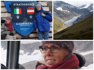 In Italië en Oostenrijk op ruim 3100 meter hoogte bij Karlesjoch/Kaunertal.