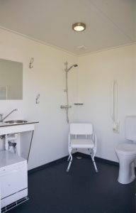 Het Wieskamp, campingplaats:prive-miva sanitair