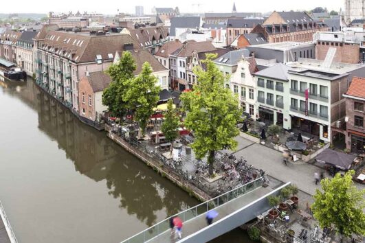 Vismarkt Mechelen, aan het water