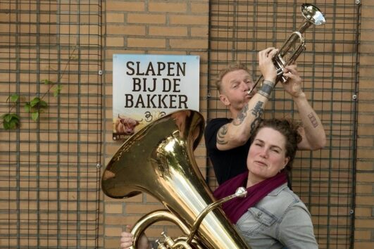 Slapen bij de bakker